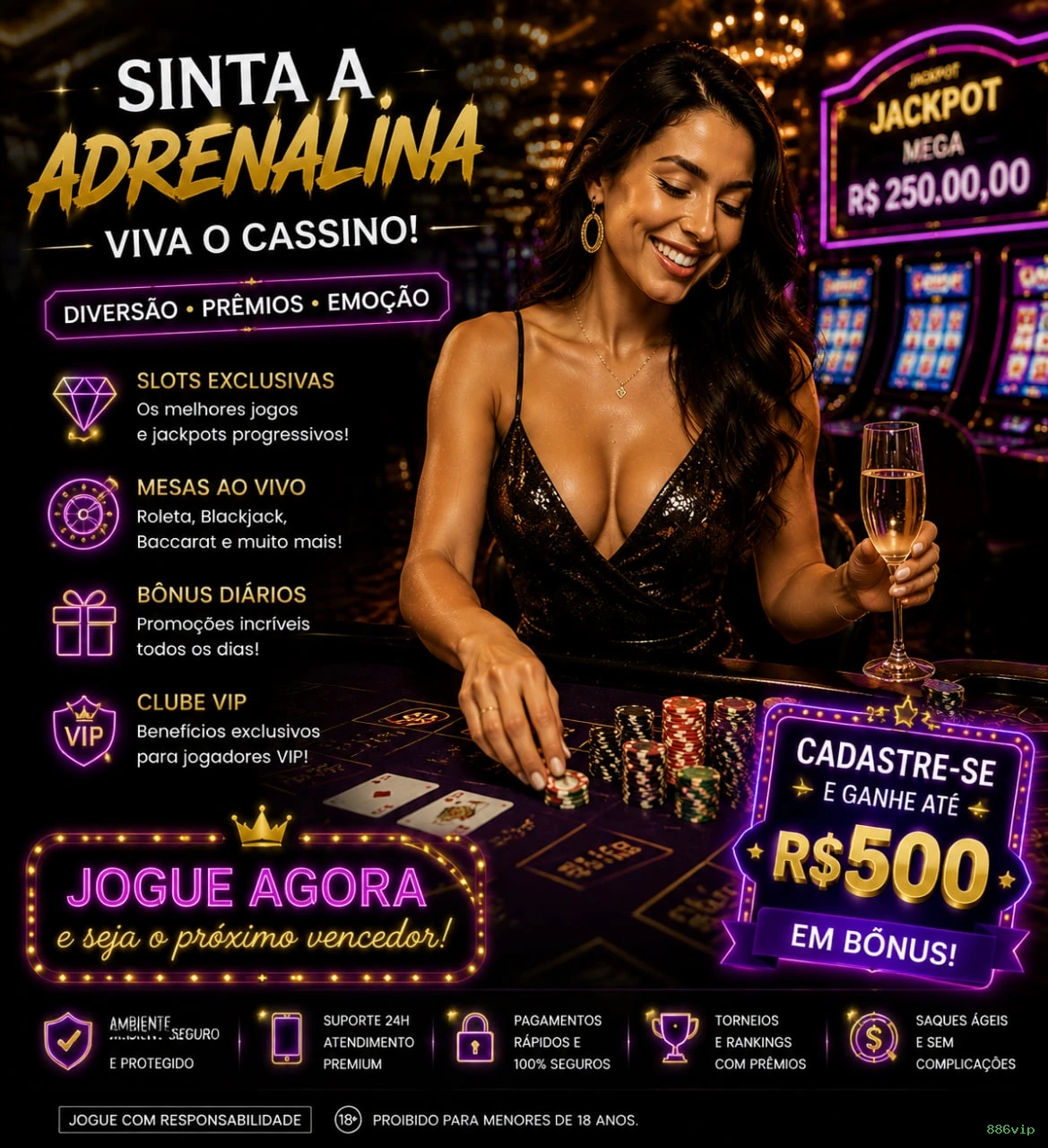 Cassino ao vivo no Brasil | 886vip: segura e premiada